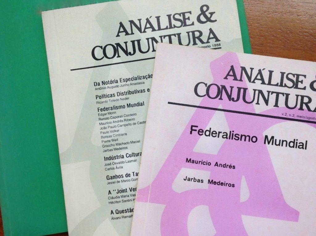 FJP lança o primeiro número da Revista Análise & Conjuntura (vol. 1 n. 1 – jan./abr. 1986)