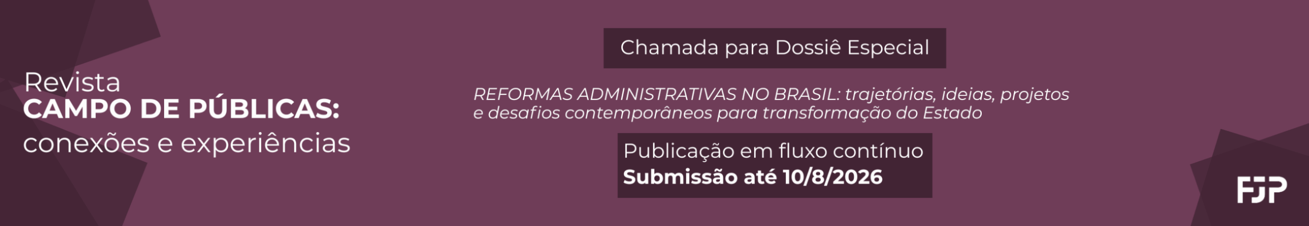 Chamada - Revista Campo de Públicas